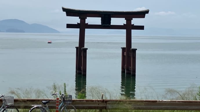 琵琶湖白髭神社と乙女が池
