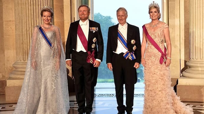 オランダ項王夫妻を招いての晩餐会