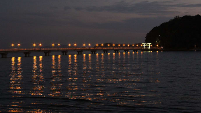 TCC竹島クラフトセンター、夜の海で…