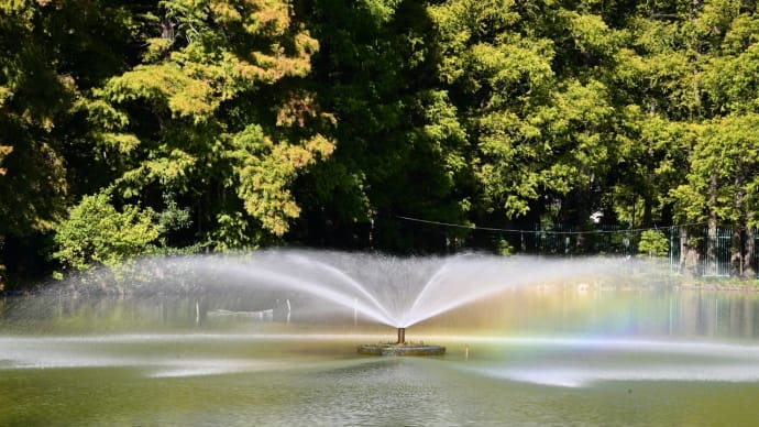 噴水ある風景