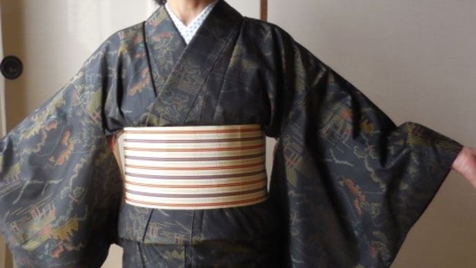 大島紬を着る