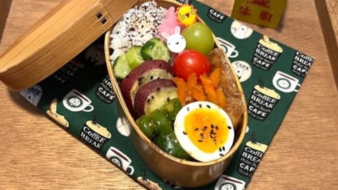 頂いたサツマイモで弁当^ - ^