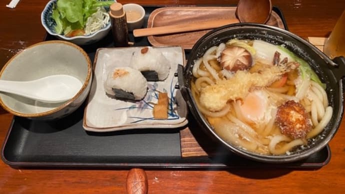サラメシ・鍋焼きうどん@笹弥