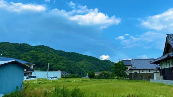 昨日の虹　佐敷にて