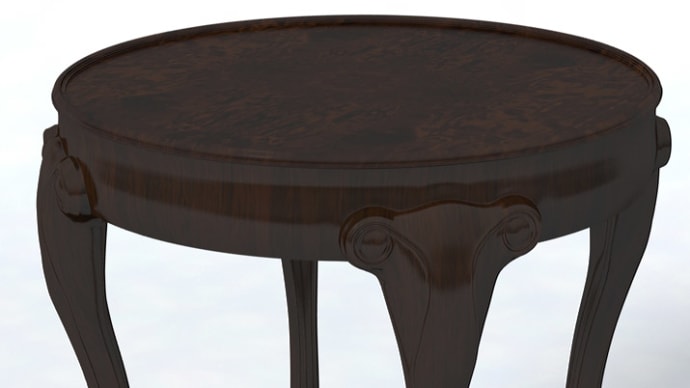 テーブルの3DCG