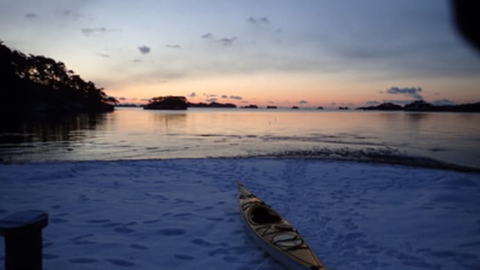 1月30日松島湾日の出＆海氷ツーリング