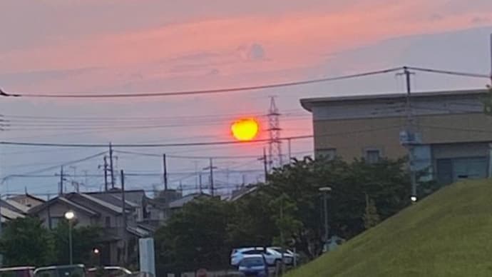 真夏日＆夕陽