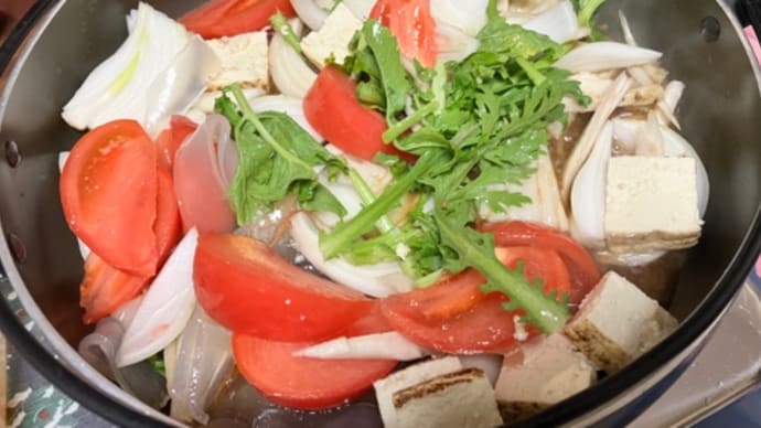 変わりすき焼きに、しずく酒