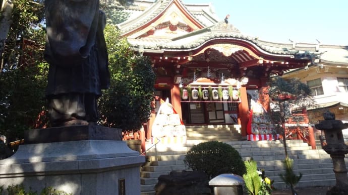 近辺に日蓮聖人の仏像が多く有ります、ここは初めて説法をした場所です。
