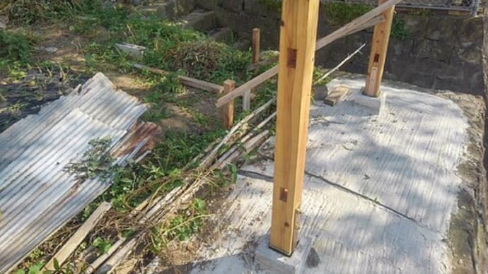 木塀の支柱