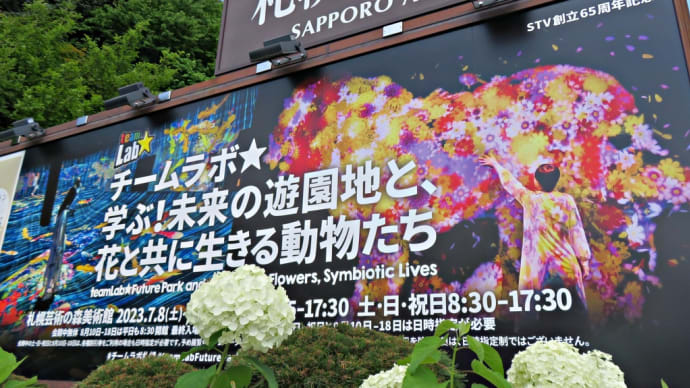 STV創立65周年記念《チームラボ☆ 学ぶ！未来の遊園地と、花と共に生きる動物たち》～札幌芸術の森美術館～