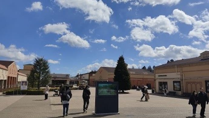 アウトレットと、雪の舞う乙女の滝【2024年・栃木那須旅行】