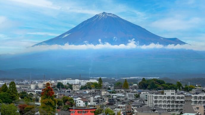 富士宮市からの富士山