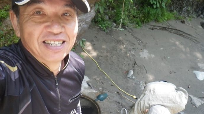 鮎解禁に向けて、貯水槽清掃とちょっとアマゴ釣り!