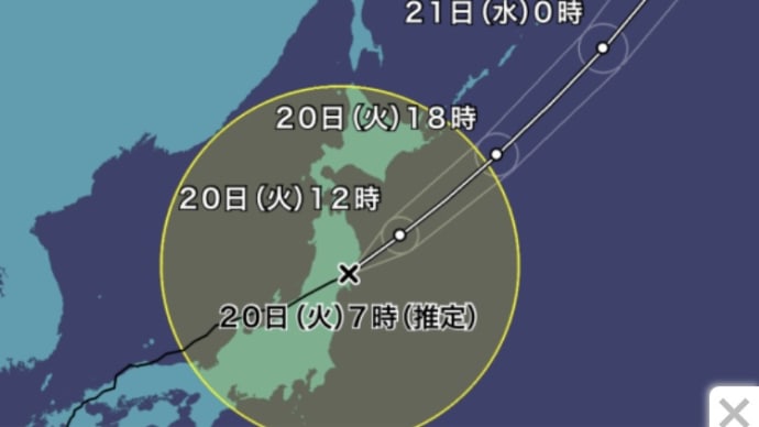 競馬予想の確認と台風真下の空