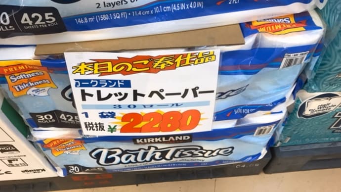 コロナウイルス…マスクとトイレットペーパー
