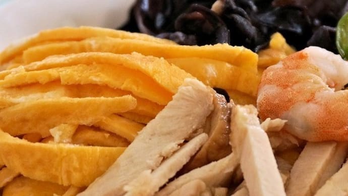 ボッチご飯は冷やし中華で