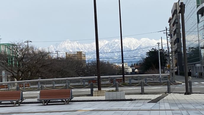 リベンジ・再び山を見に@富岩運河環水公園