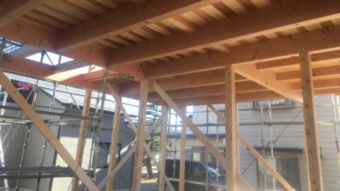 木造住宅の軸組は、とても耐震に優れています　･･･　新築工事