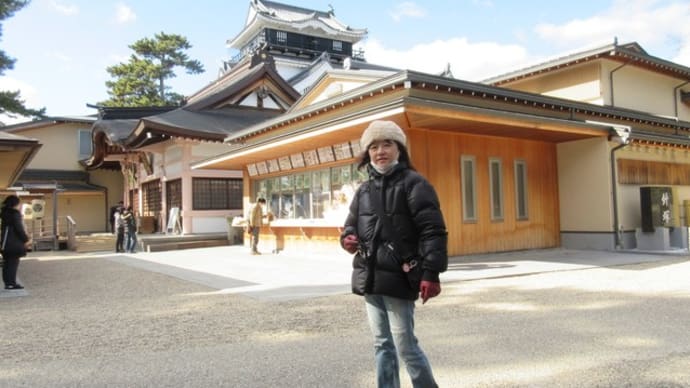 岡崎城からの、丸石酒造