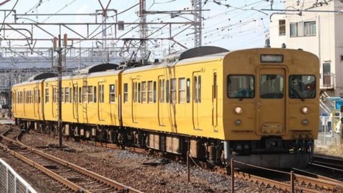岡山の列車（115系普通列車）