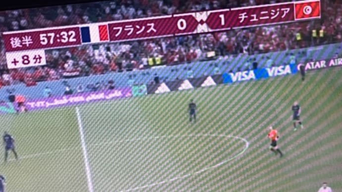 サッカー　チュニジア vs フランス 1:0 まさかの結末　!?(ﾟ〇ﾟ;)ﾏ､ﾏｼﾞ…。