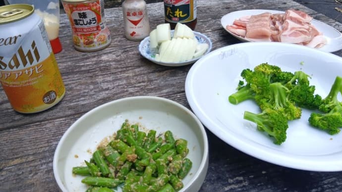 昨日は、庭晩御飯
