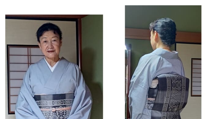 留袖の他装の一人着付