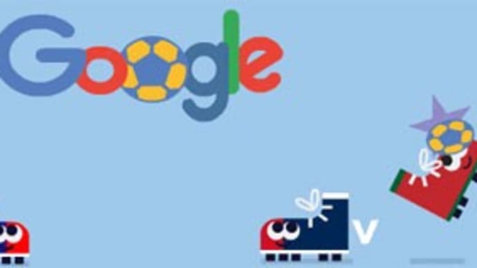 Googleのロゴ．．2022 年ワールドカップ準決勝