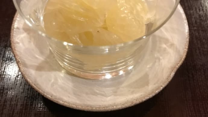 落下したサワーポメロ ・・・甘くて美味しい‼️