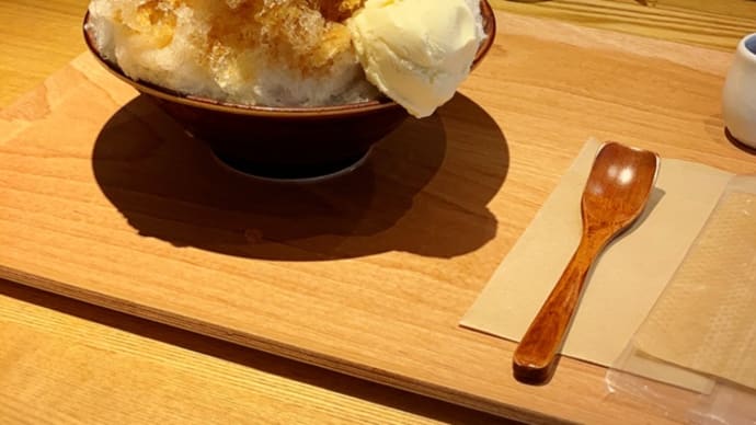 町屋カフェ金多屋のかき氷【黒糖しょうが】がなんとも言えない大人の味わい💛