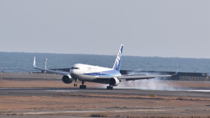 ２０２３年２月５日 宮崎空港 全日空 Boeing767-300ER JA626A