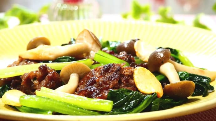 ☆牛肉の中華炒め&かぼちゃのたたき風☆