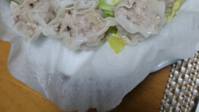 昨日の夕餉 野菜焼売と鰮の天ぷら