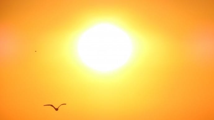 夕日