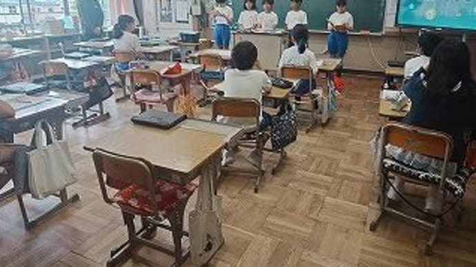 修学旅行の解団式をしました。