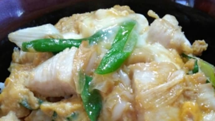 初めて作りました!!親子丼!!【やさしいワインです】
