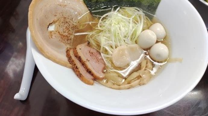 芝桜と塩ラーメン