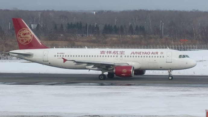 2020年2月13日：新千歳空港②（西日に彩られる飛行機たち）