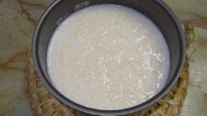 甘酒の味見
