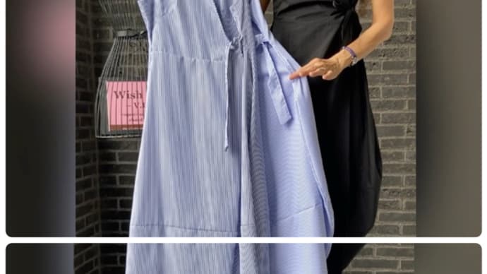おすすめイタリア製サマーワンピース☆ミモレ丈・ウエストくくれる!お仕事でもママ友も学校行事もパーティーにも🎶