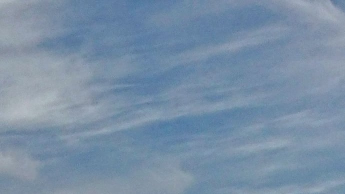 夕刻の空模様♪
