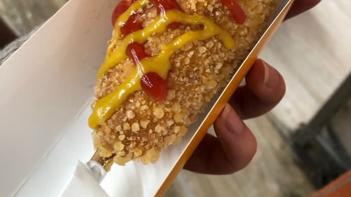 美味しいものがつまった、新大久保食い倒れの休日!チーズハットグを食べました