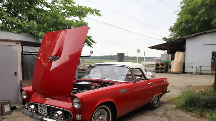 ベビーサンダー(1956 フォード・サンダーバード)、オーバーヒート対策開始です。