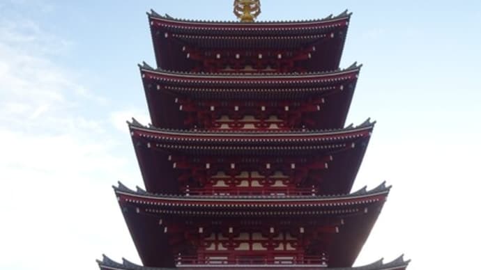 浅草寺の五重塔と中華ディナー 浅ぶら 銀ぶら!?