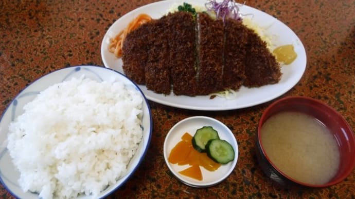 橋場食堂 上かつ定食1,250円 新潟県上越市頸城区西福島173-5