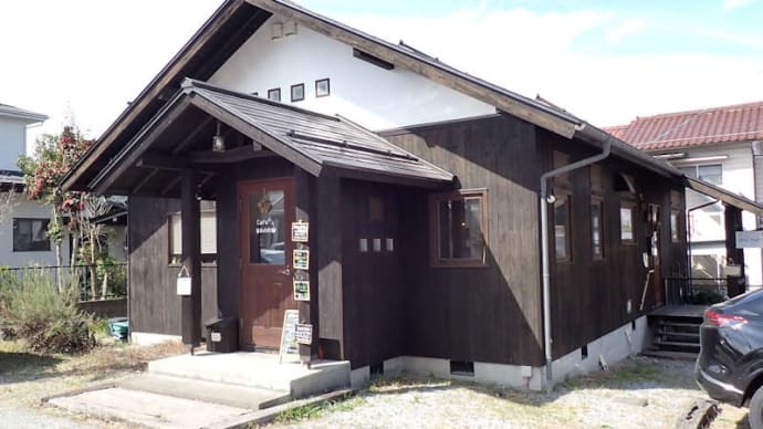 安曇野市豊科のカフェ「まめのゆ」で、「揚げジャコと水菜の和風スパゲッティ」のランチ。(近年オープンした安曇野のお店シリーズ)
