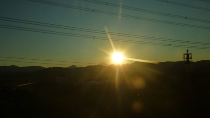 サンセット富士山