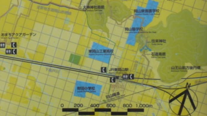 ＪＲ東岡山駅周辺地図から観光スポットを探す