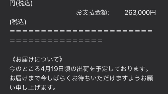 買っちゃいました……